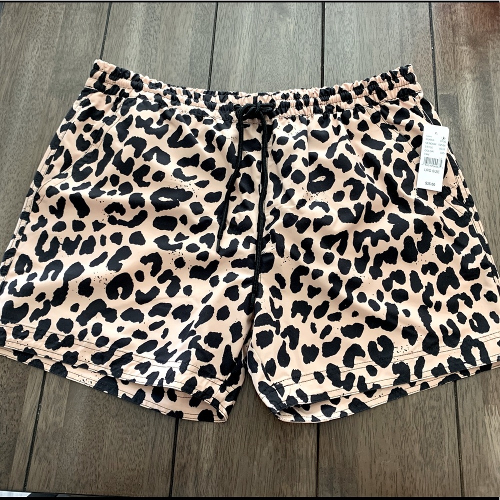 NWT Cheetah Swim Trunks